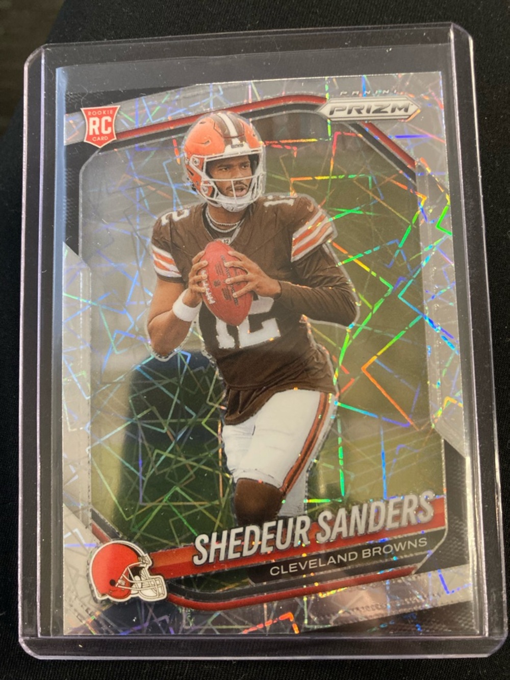 Trading Card Sleeve - Brown/Cream Football Rookie Card Protector